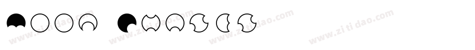 Moon Phases字体转换